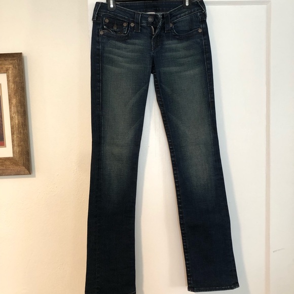 Cute dark blue boot cute True Religion jeans - Picture 2 of 7